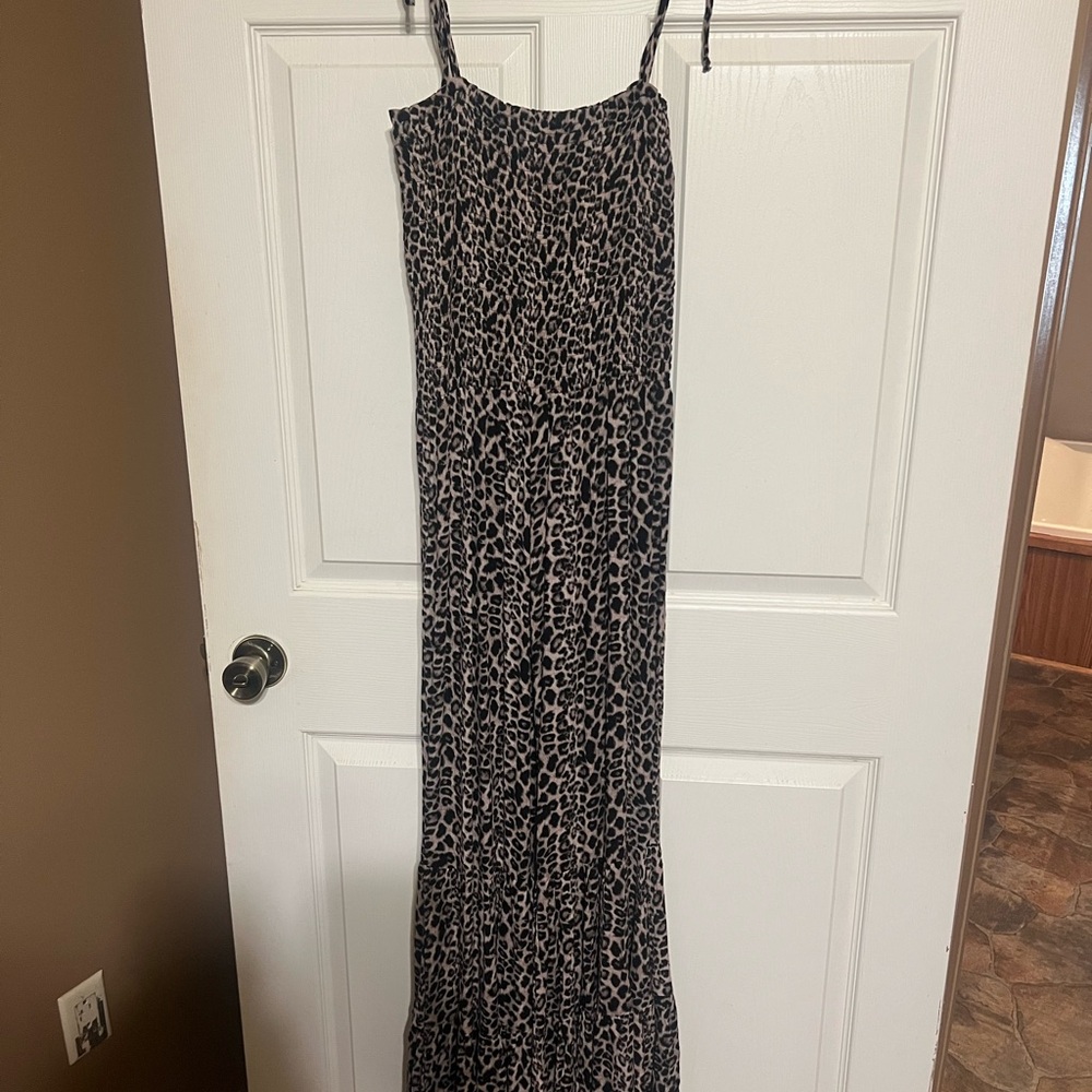 Leopard Print jumpsuit with flare legs